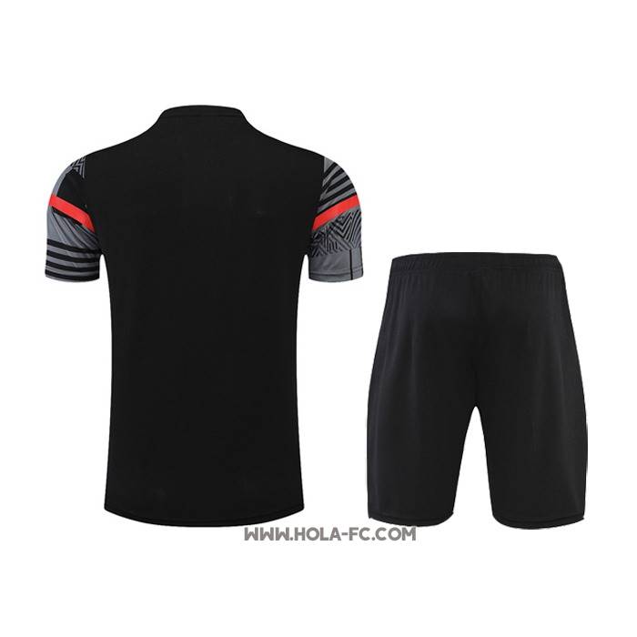 Chandal del AC Milan 2022-2023 Manga Corta Gris - Pantalon Corto